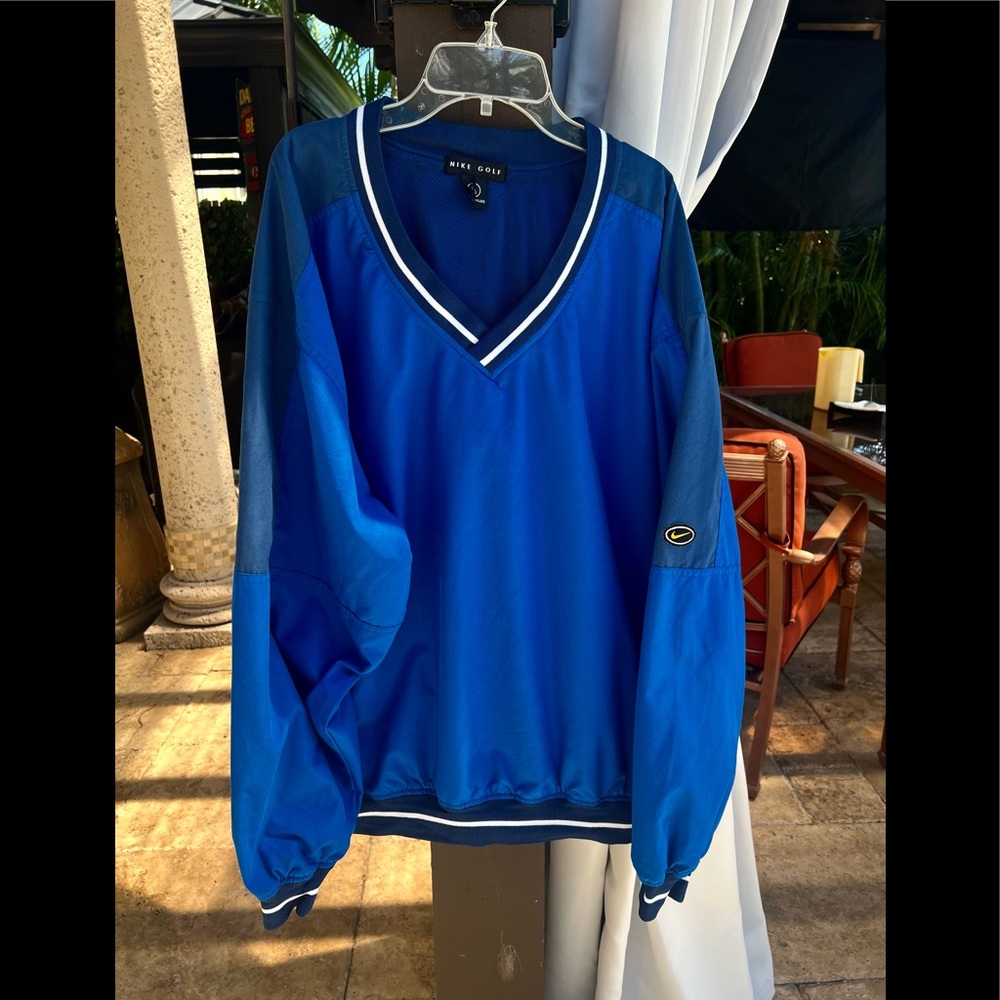NIKE GOLF S7 GTI Long Sleeve V Neck Wind Pullover Jacket/Shirt